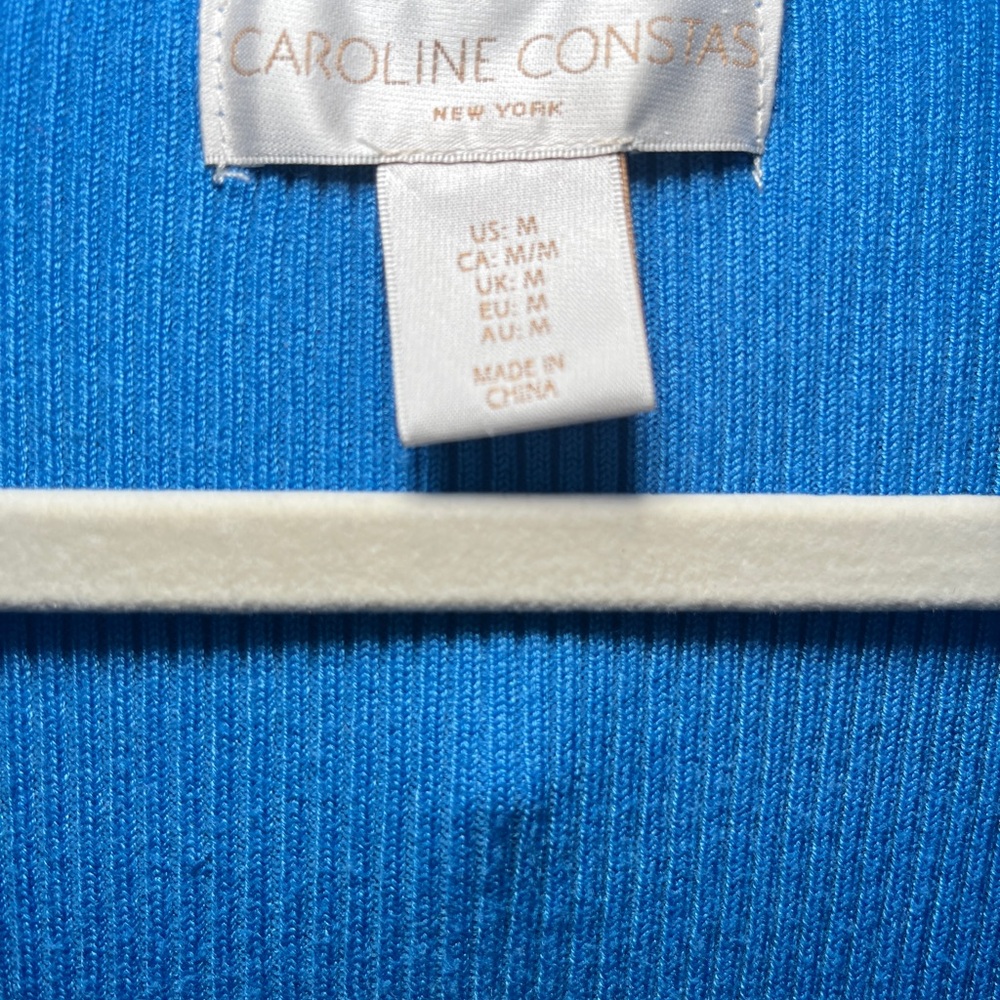 Caroline Constas Vibrant Blue Midi Dress - Picture 3 of 6